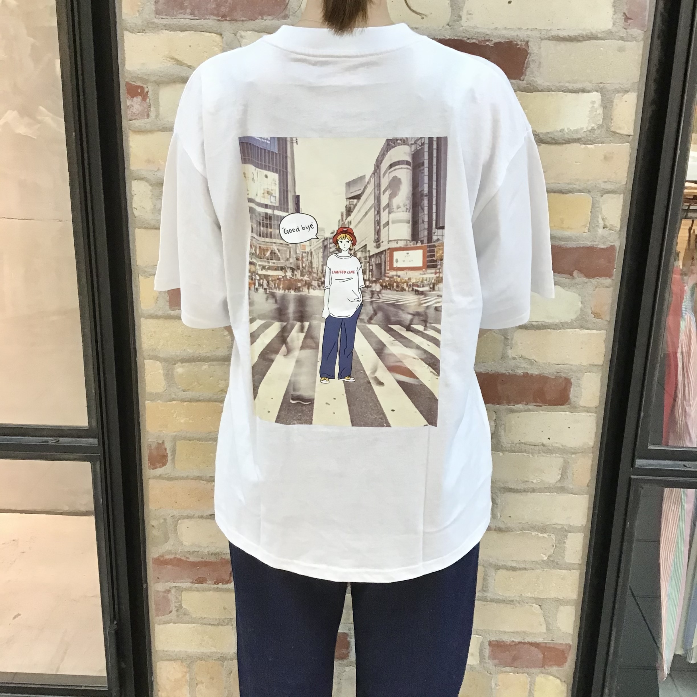 女の子バックプリントtシャツ Jolie