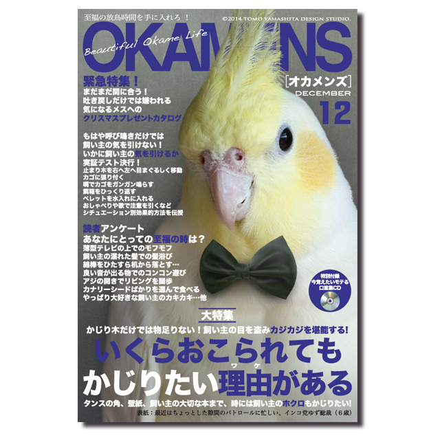 オカメインコ雑誌シリーズズvol ２ ポストカード３枚セット Tomoyamashita Design