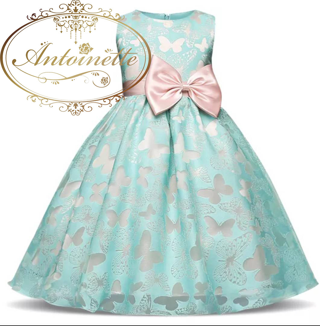 バタフライ ちょうちょ 蝶々 可愛い 子供服 子供ドレス ワンピース ギッズ服 女の子 蝶 サンドレス プリンセス 発表会 結婚式 入園式 演奏会 パーティー Antoinette