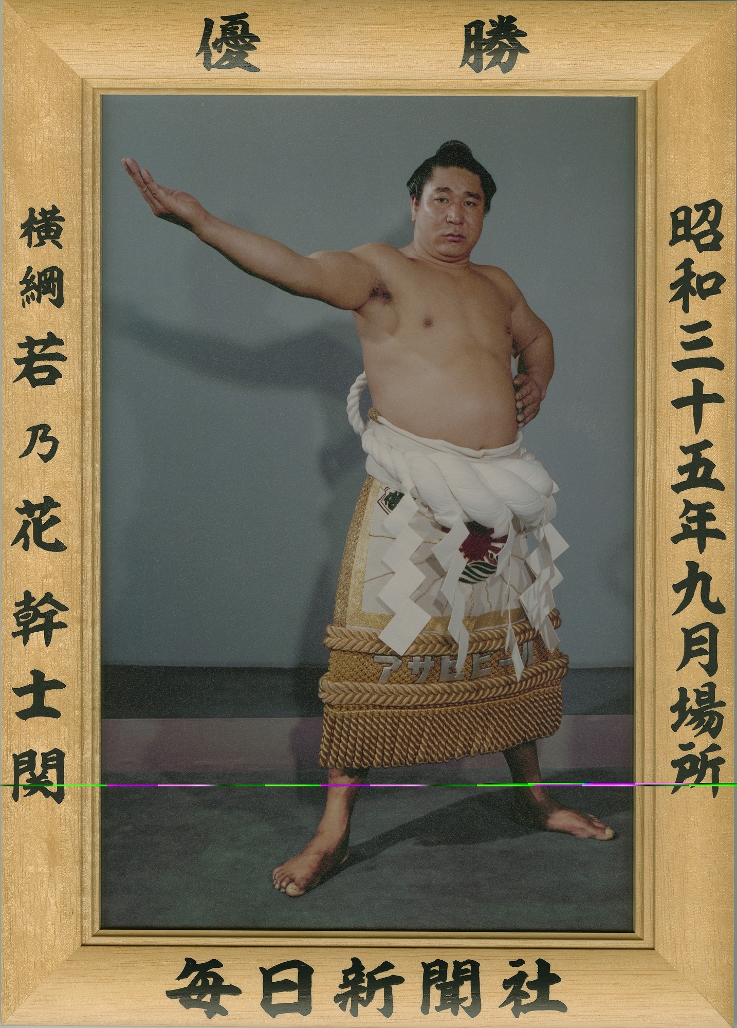 昭和35年9月場所優勝 横綱 若乃花幹士関（10回目最後の優勝） | 大相撲まいにち部屋（大相撲優勝ミニ額販売公式サイト）