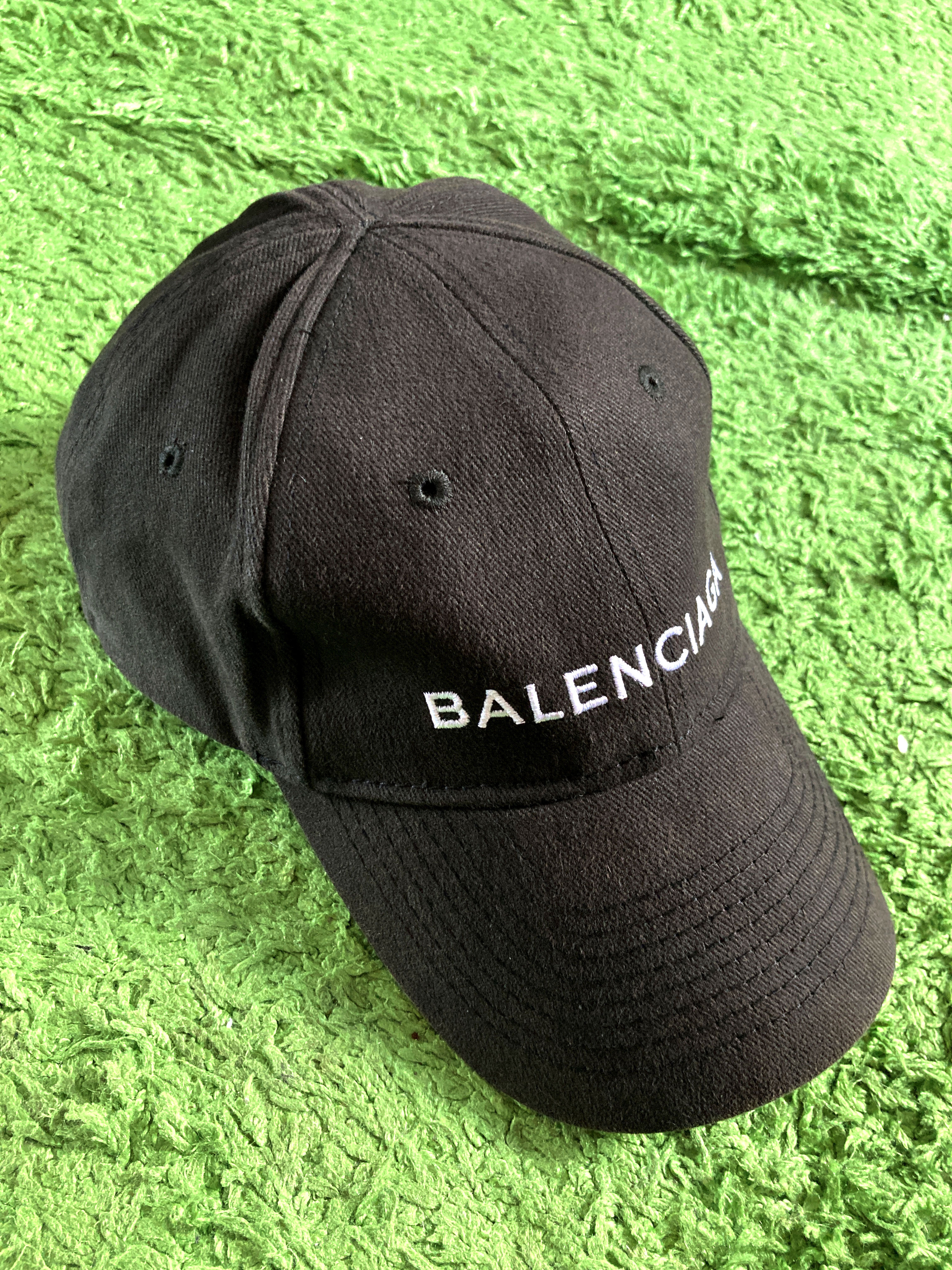 国内正規 名作 Balenciaga ロゴ クラシック キャップ ブラック L 帽子 黒 メンズ レディース 男女 Brand Cross Tokyo