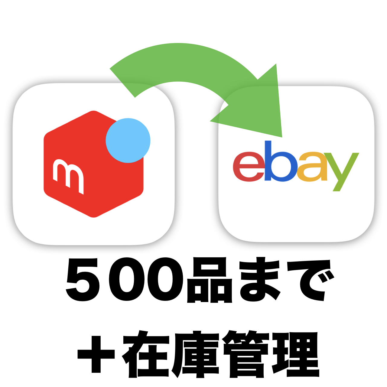 メルカリ2ebay 500品 在庫管理まで メルカリ2ebay 無在庫販売代行