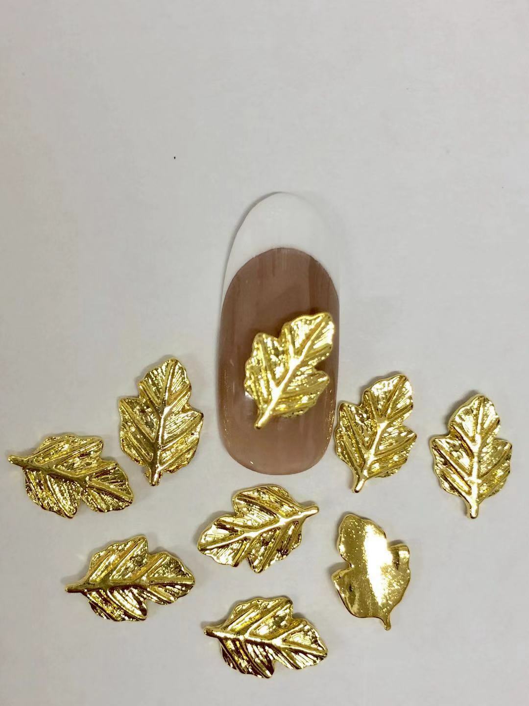 ネイルパーツ葉っぱ ゴールド Nail Shop ネイルスマイル