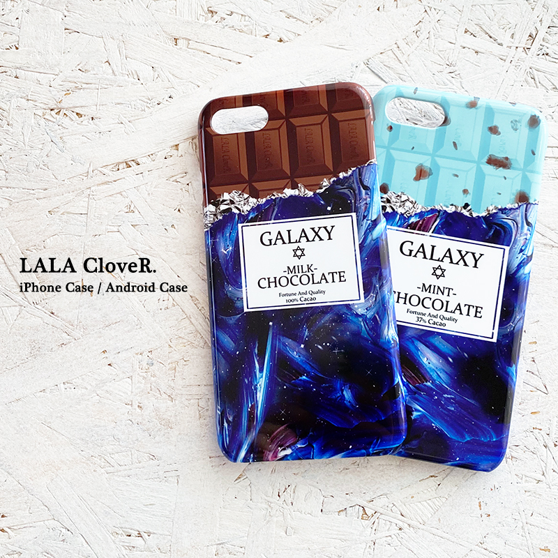 Galaxyチョコレート チョコミント Iphoneハードケース Androidケース Lala Clover