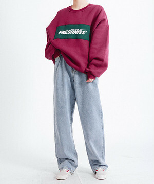 大きいサイズ韓国レディース 古着 ストリート ゆるダボ デニム ストレート カジュアル ジーパン ボトム 4937 流行オルチャンファッション 人気のプチプラ韓国レディースファッション新作通販 Aliceholly