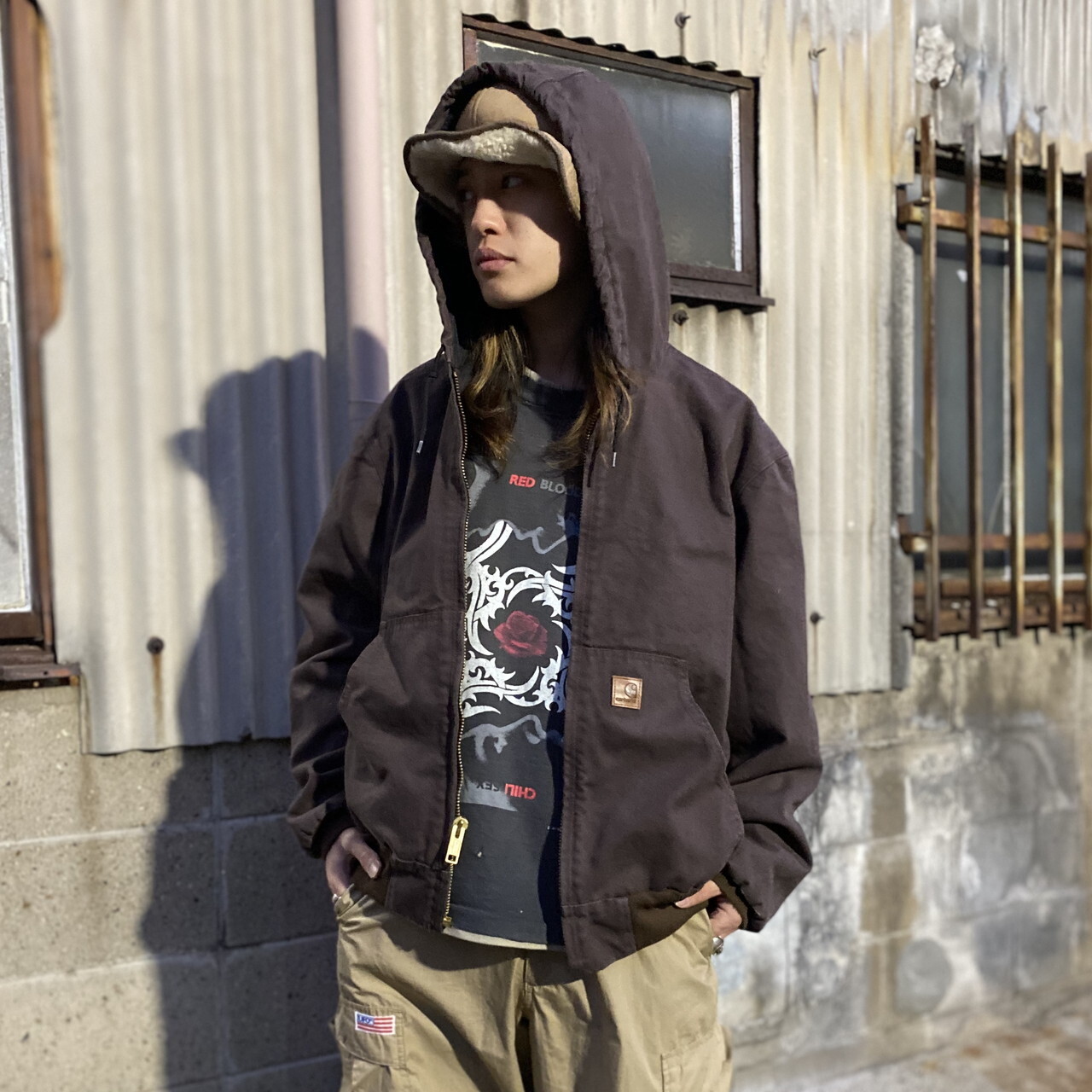 希少】Carhartt ダックジャケット ダメージ USA製-