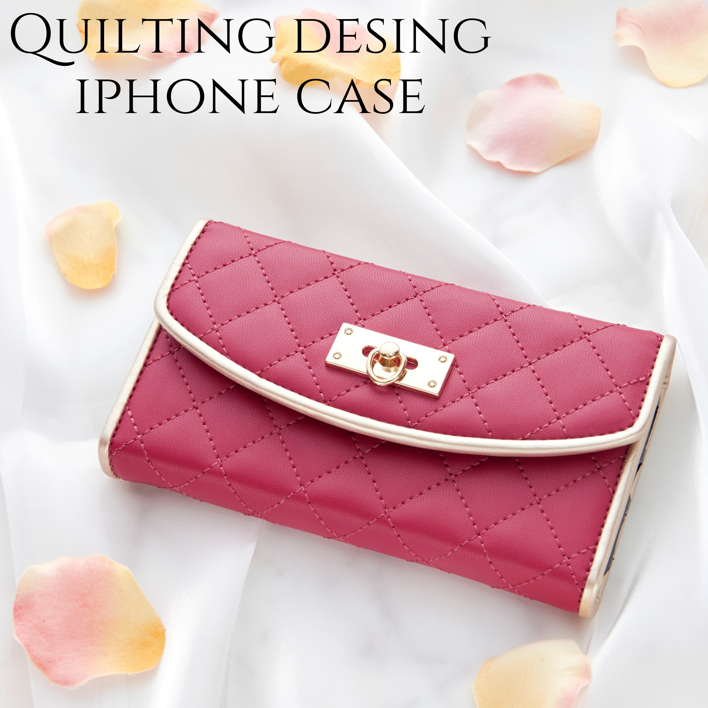 Iphoneケース 手帳型 ミラー付き Iphone8 Iphonexs Iphonexr Iphone7 Plus 6sスマホケース キルティング かわいい おしゃれ シンプル 大人可愛い レディース レッド スマホケース専門店 Fios