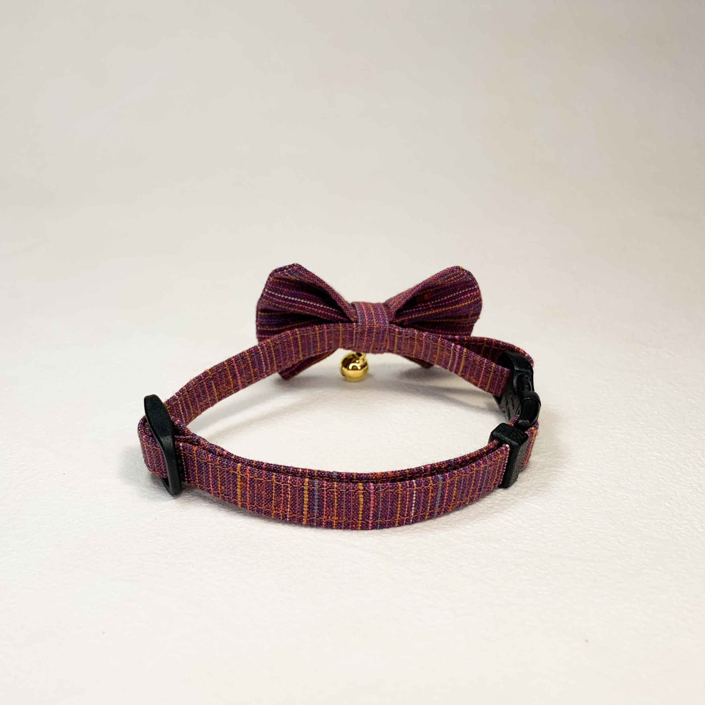 曼珠沙華 成猫用 ハンドメイド首輪 遠州綿紬 Komuazu こむあず 猫用ハンドメイド首輪