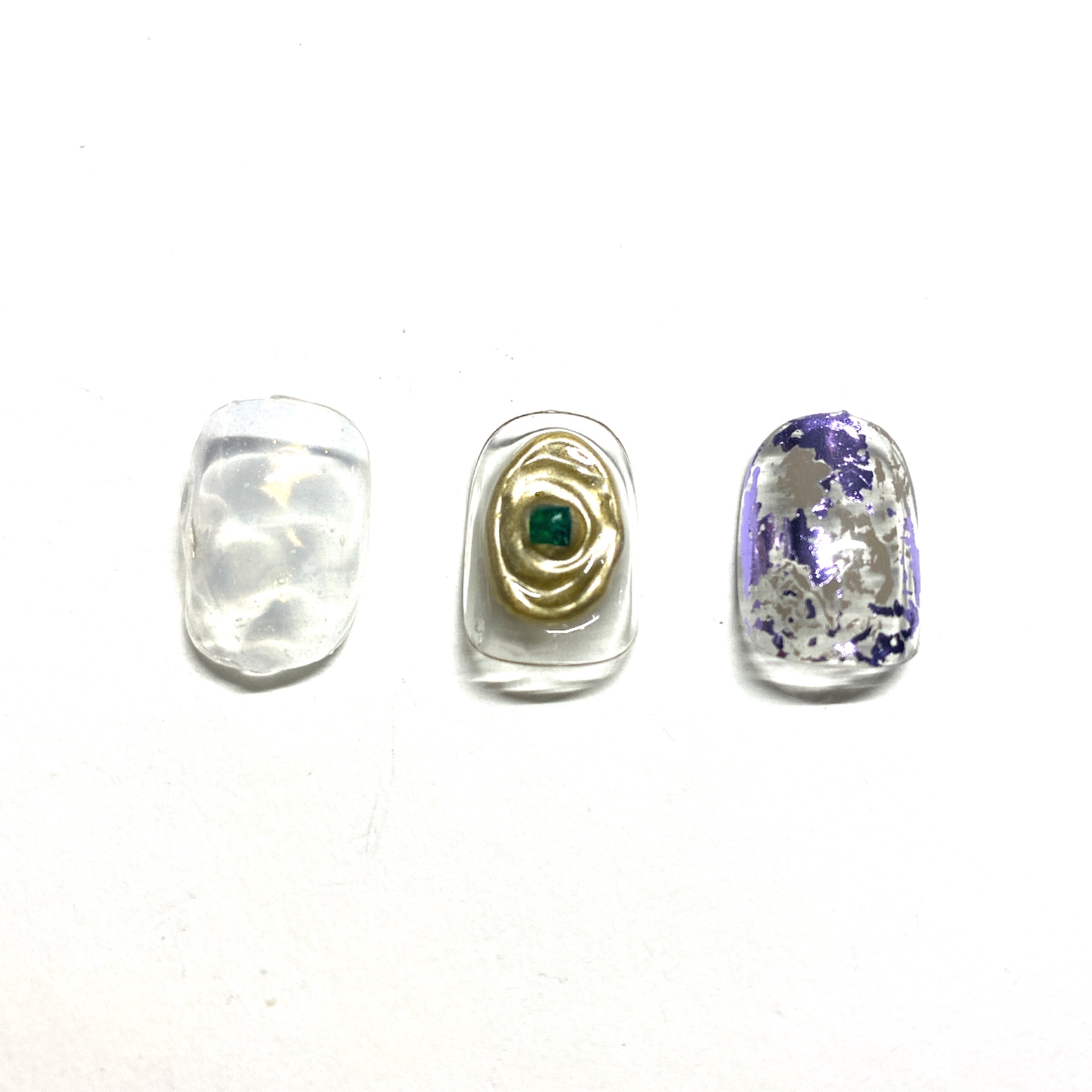 Quartz Nail 天然石ネイル エメラルド Quartzarium Inc