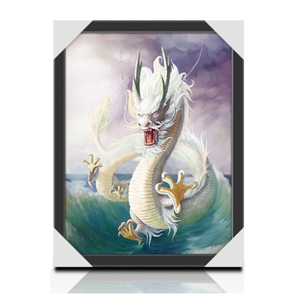 風水 3d 絵 龍 ドラゴン 竜 3頭 玄関 絵 龍の飾り 龍 置物 風水グッズ 青龍 白龍 赤龍 ドラゴン 壁掛け 開運祈願 金運祈願３d額 風水龍 アイテム 龍神 開運 金運 財産運 出世運 恋愛運 幸福 成功 プレゼント 贈り物 開運厄除 祈願成就 Aio Online Store