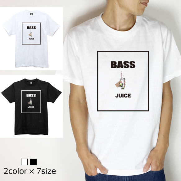 送料無料 Bass Juice ブラックバスのジュースをモチーフとしたtシャツ 釣りパーカー 釣りt ルアー 釣りガール 釣りtシャツ タイラバ バス釣り エギング ロックフィッシュ シュノーケル スキューバダイビング お洒落 バス釣り Shanks