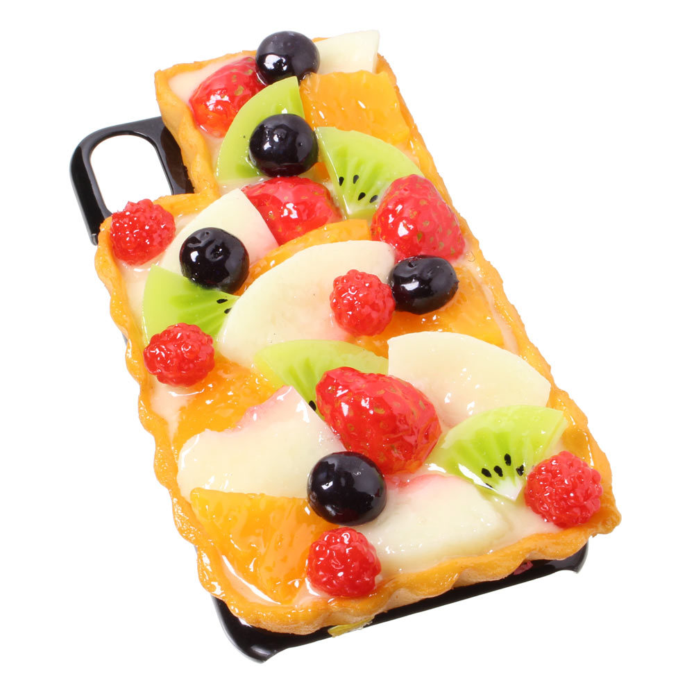 8000 食品サンプル屋さんのスマホケース Iphone Xs Xs Max Xr フルーツタルト メール便不可 アトリエクック