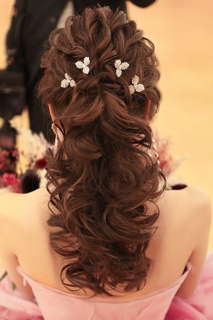 ヘアピンセット ブライダルヘッドドレス Hpn 06 Dismoi ディモア ブライダルアクセサリーショップ ウェディングアクセサリー