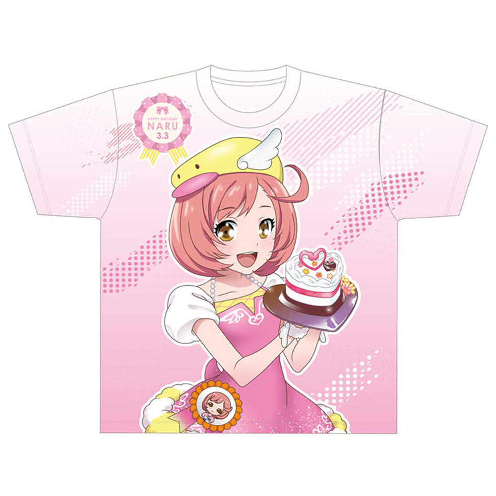 プリティーリズム レインボーライブ ハピプリバースデー 彩瀬なるフルグラフィックtシャツ グルーヴガレージ プリティーシリーズオンラインショップ