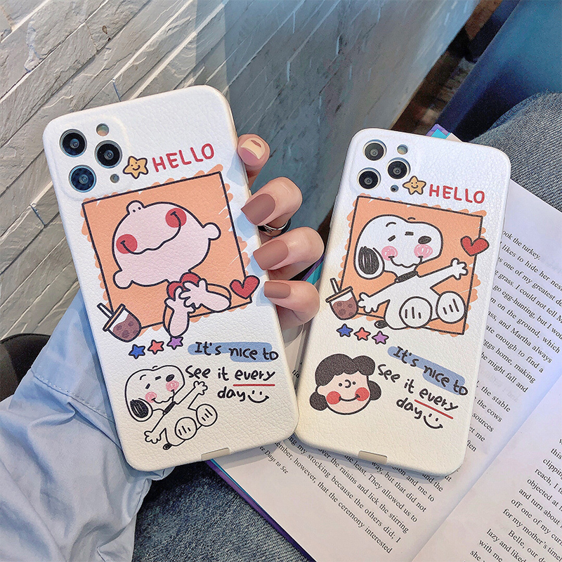 お取り寄せ商品 Iphoneケース Iphone12 可愛い キャラクター イヌ イラスト ポップ カップル ペア 1313 Luke