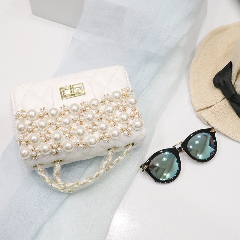 レディース パール ビジュー ショルダーバッグ Bag Lachouette レディース パール ビジュー ショルダーバッグ Bag Lachouette
