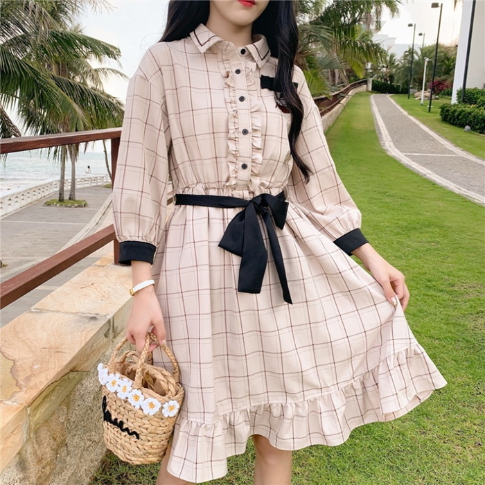 お嬢様系 シンプル可愛いワンピース A198 Magical Peach まじもも