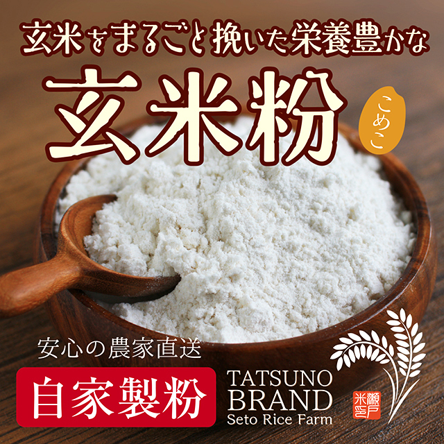 玄米粉 玄米をまるごと製粉 500g お料理 お菓子 即席のおかゆなど 瀬戸ライスファーム 信州 辰野町 農家直販のお米ショップ