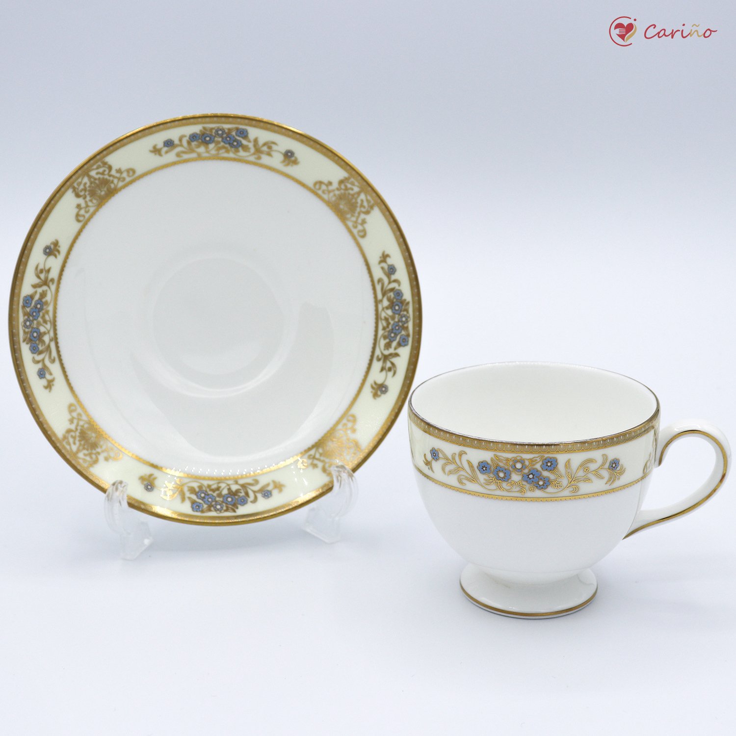 廃盤品 ウェッジウッド Wedgewood クリブデン 兼用カップ ソーサー リーシェイプ カリーニョ