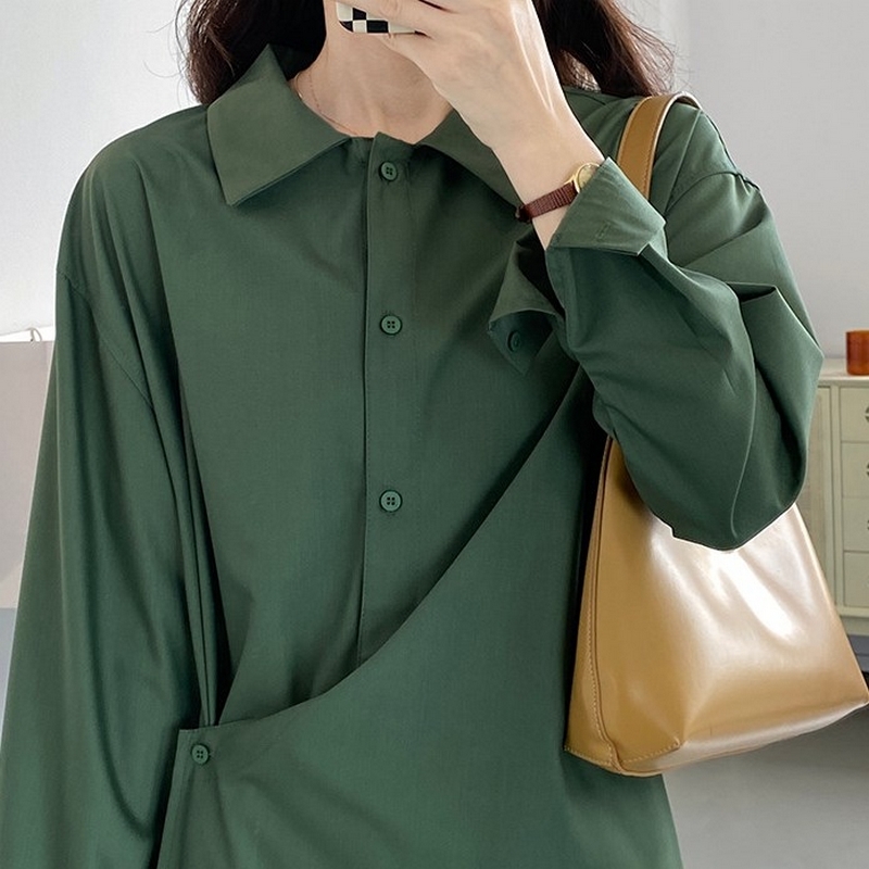 2col アシンメトリーシャツワンピース 2108 442 Miorito