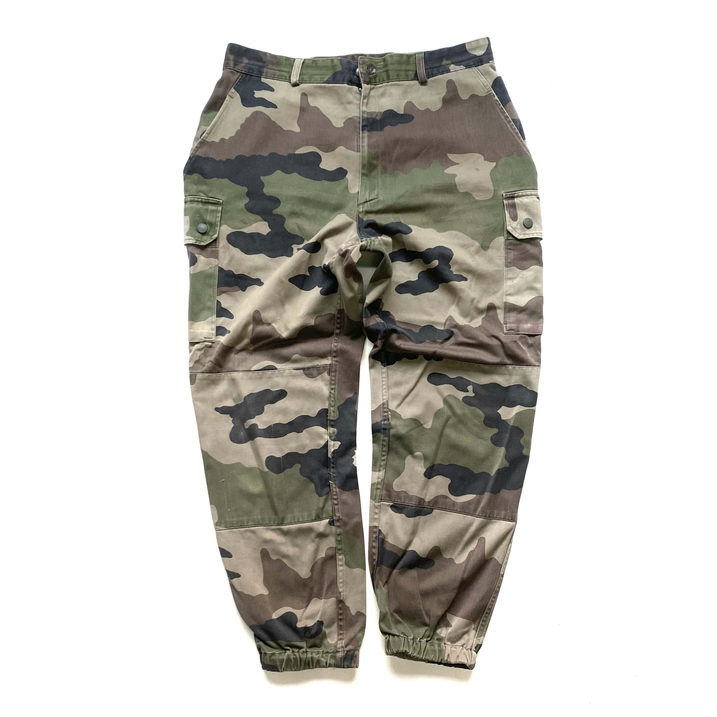 フランス軍 F2 ウッドランドカモ 迷彩 ユーロ ミリタリーパンツ カーゴパンツ メンズw34 古着 ロングパンツ Cave 古着屋 公式 古着通販サイト