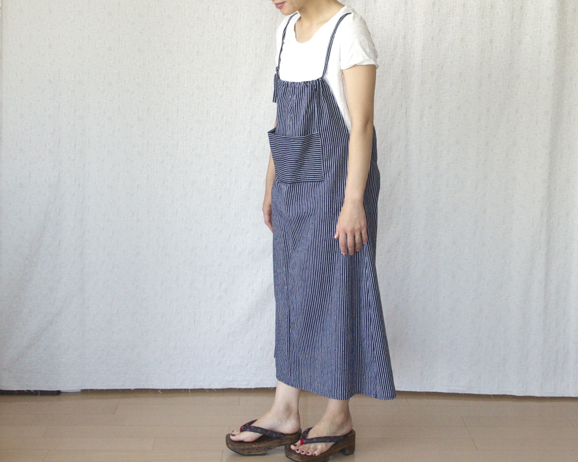 0045 エプロン風キャミワンピ Muhandwork