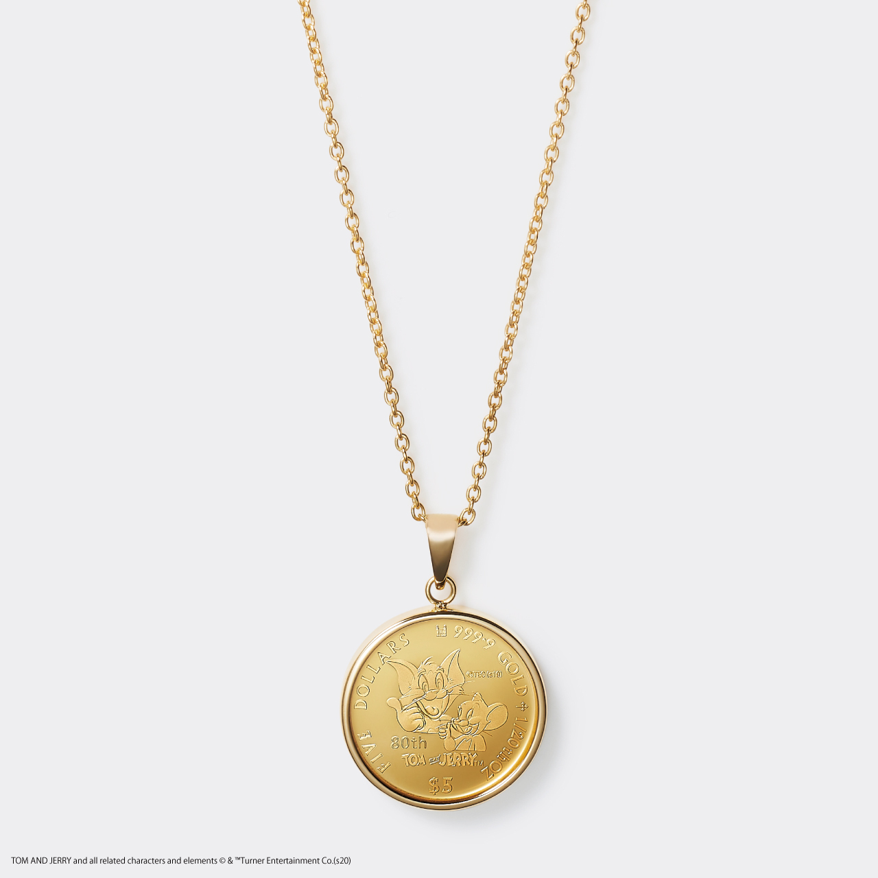 Tom Jerry 1 Gold Proof Coin Necklace トムとジェリー 80周年記念硬貨ネックレス 1 オンス 結婚式アイテム ギフト通販サイト ビジュピコ公式オンラインストア