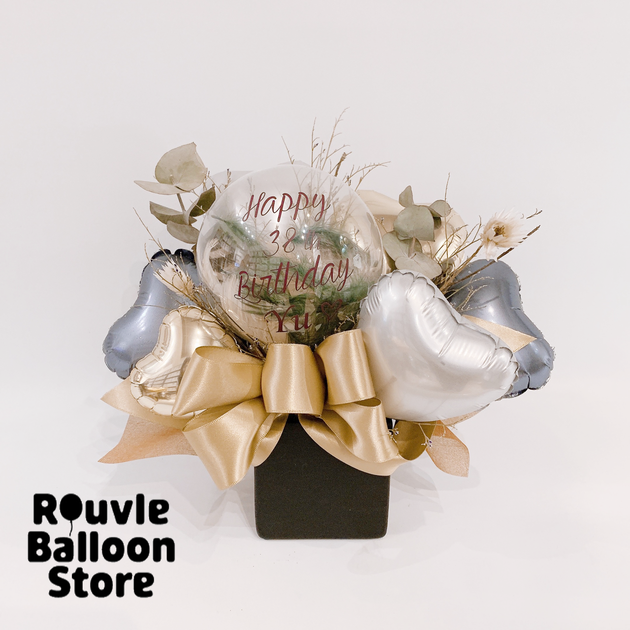 ドライフラワーアレンジメント クラシック 喜ばれるバルーンギフトを 中目黒の Rouvle Balloon Store のオンラインストア Jewel Box