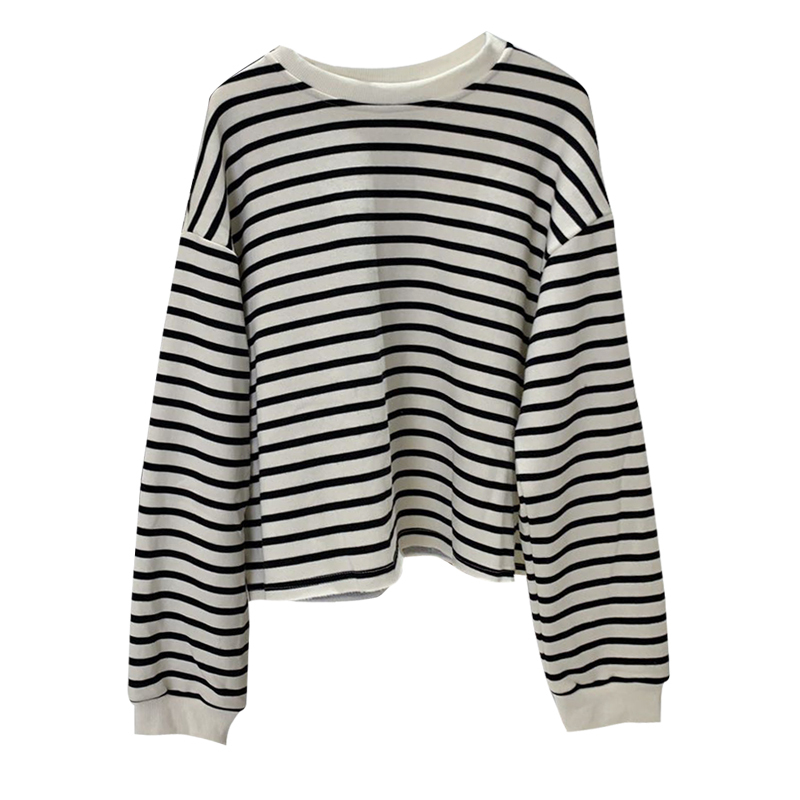 ボーダーロングtシャツ 全2色 On Off Focus Inc