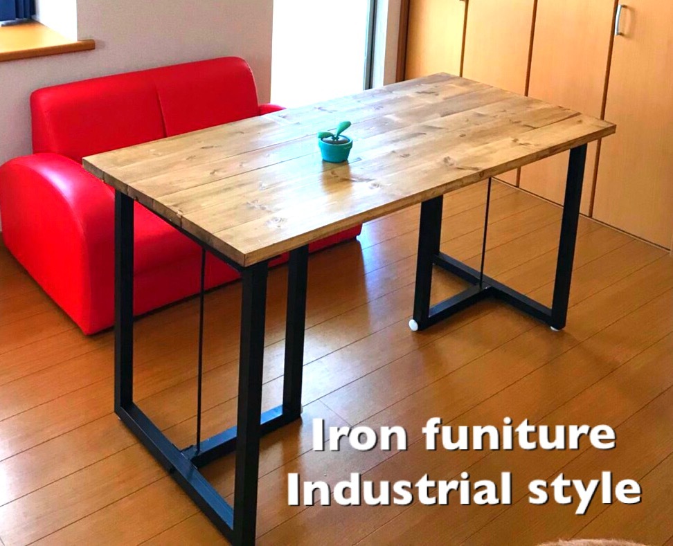 アイアンダイニングテーブル2way Iron furniture CLUNK