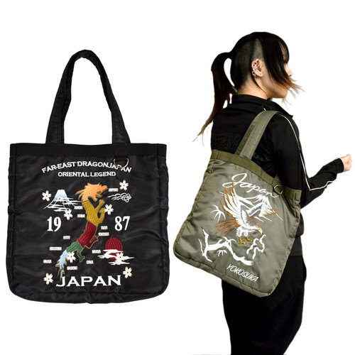 スカジャンをイメージさせる おしゃれで可愛いトートバッグ Base Mag