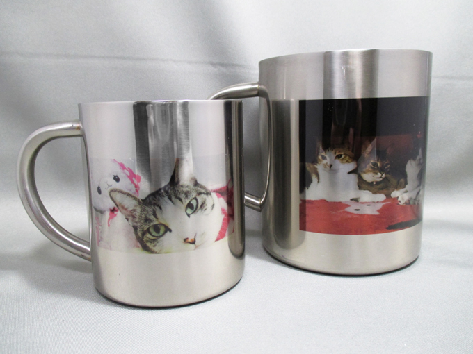 割れないマグカップ こども用にも最適なステンレス製マグカップにオリジナル写真をプリント Base Mag