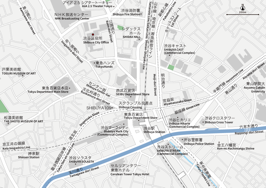 編集 加工しやすい に こだわった地図 東京渋谷のイラストレーターデータ Base Mag