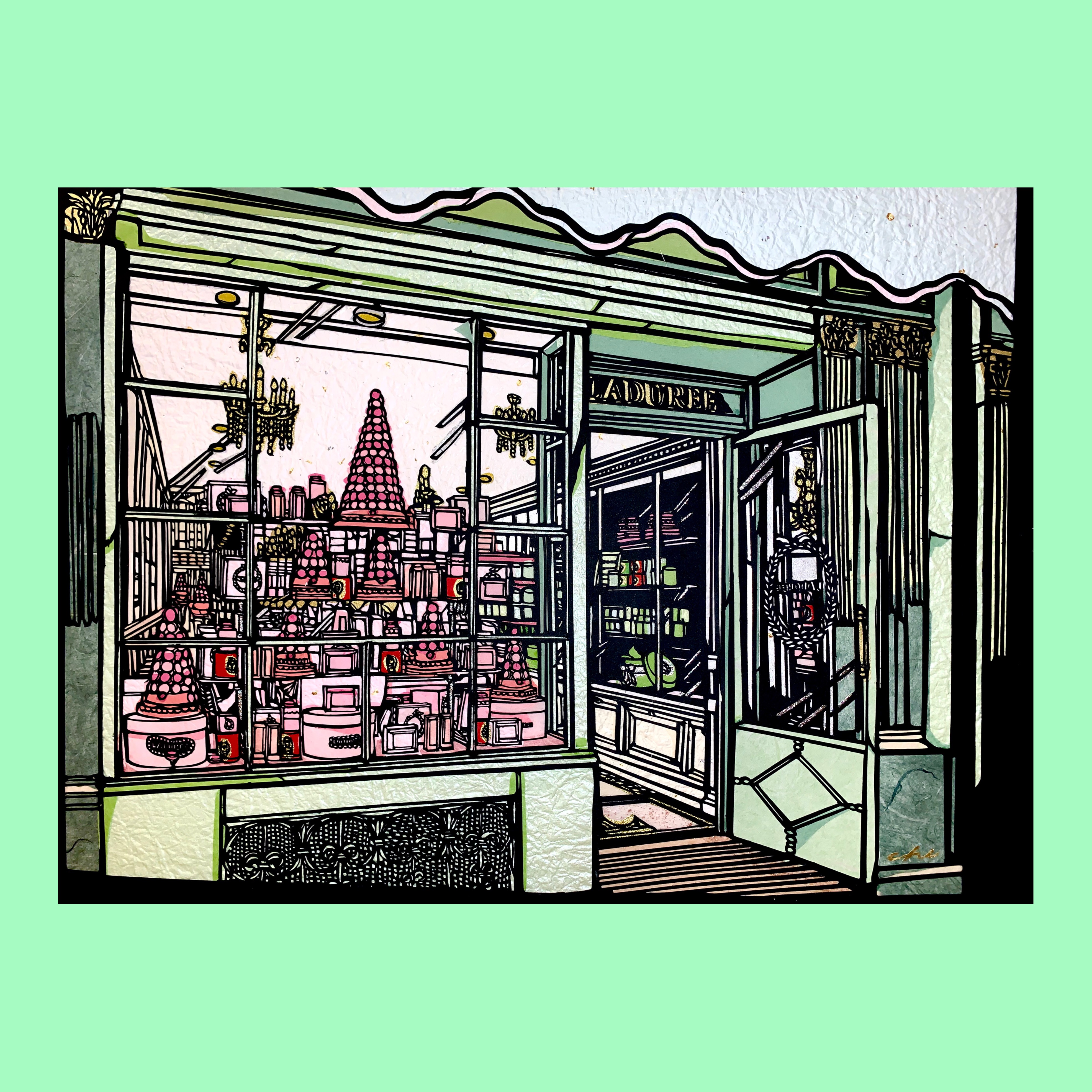 切り絵アート 見るだけで可愛い フランス発お菓子のお店 お気に入りのお部屋に切り絵アートを Base Mag 切り絵アート 見るだけで可愛い フランス発お菓子のお店 お気に入りのお部屋に切り絵アートを Base Mag