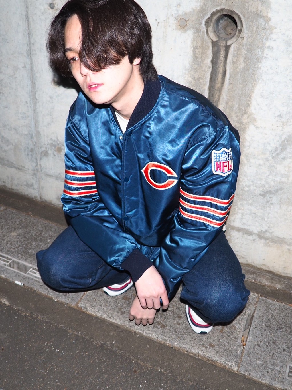 大人気アウター Nfl ナイロンスタジャンのご紹介です Base Mag