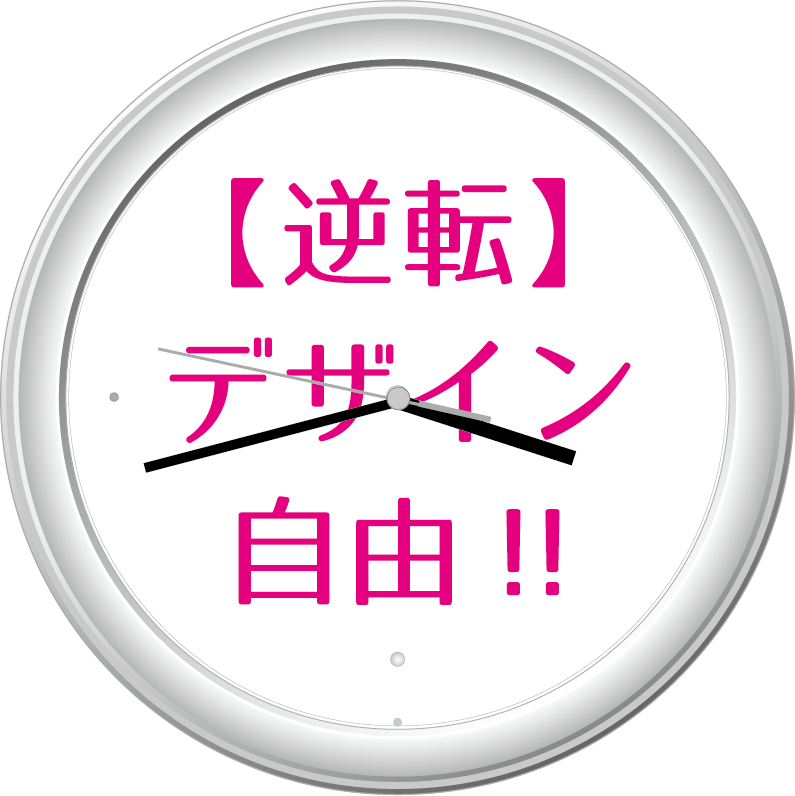 自由に文字板をデザインすることができる時計 自由時間 Base Mag