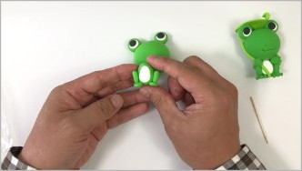ねんどで かわいいカエルさんを作ってみよう 体 仕上げ編 Base Mag