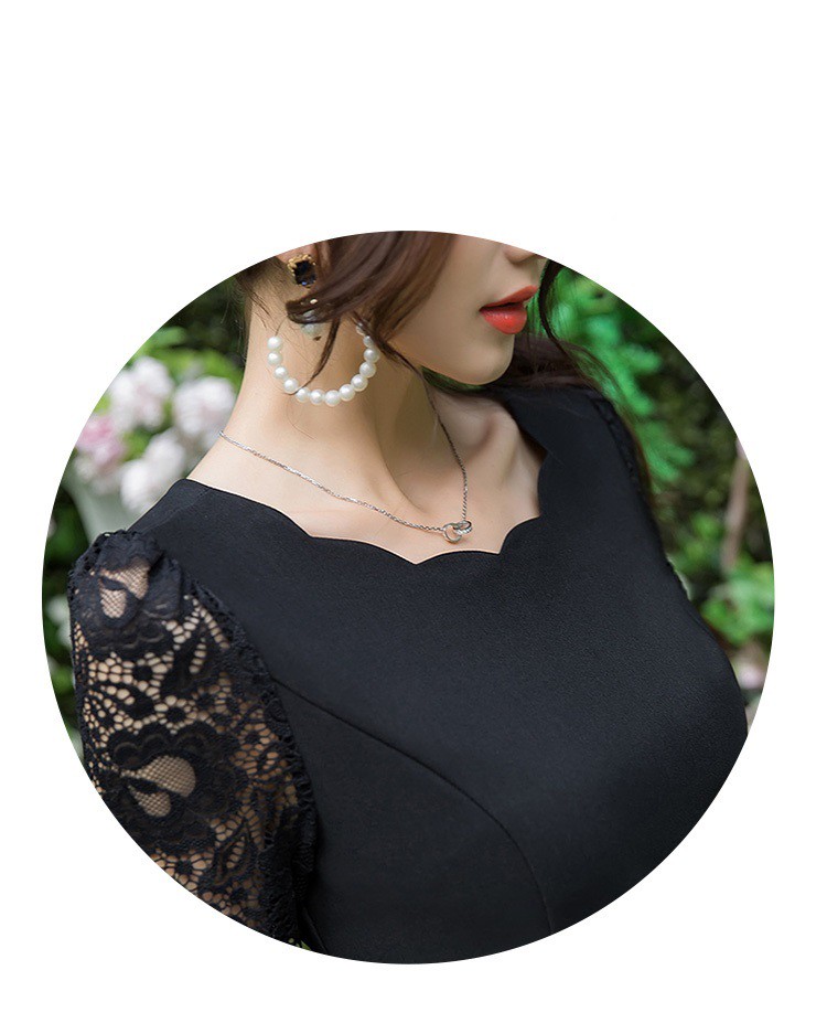 大人かわいいブラックフォーマル 流行りのスカラップネックでドレスアップ Base Mag