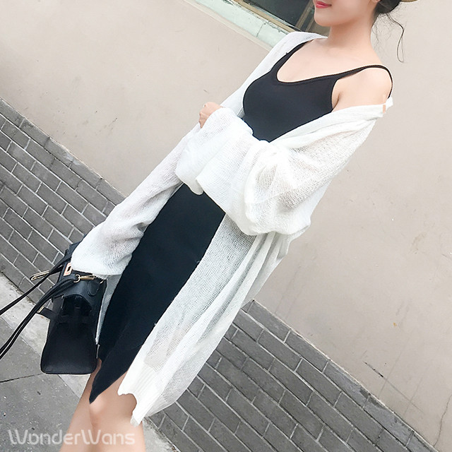 夏の日焼け対策にばっちり ボリューム袖が可愛いロングカーディガン Base Mag 夏の日焼け対策にばっちり ボリューム袖が可愛いロングカーディガン Base Mag
