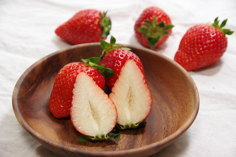 茨城県産 こだわりの減農薬いちご かおり野 と やよいひめ Base Mag