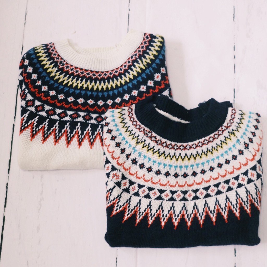 カラフルな毛糸で編まれたセーター いつものコーデを華やかにしてくれるノルディック柄ニット Base Mag
