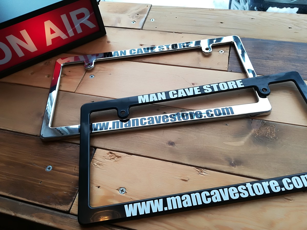 マンケーブストア オリジナルライセンスフレーム Url 細い マンケーブストア Man Cave Store ガレージ アメリカン雑貨 ホットドッグ 美容室