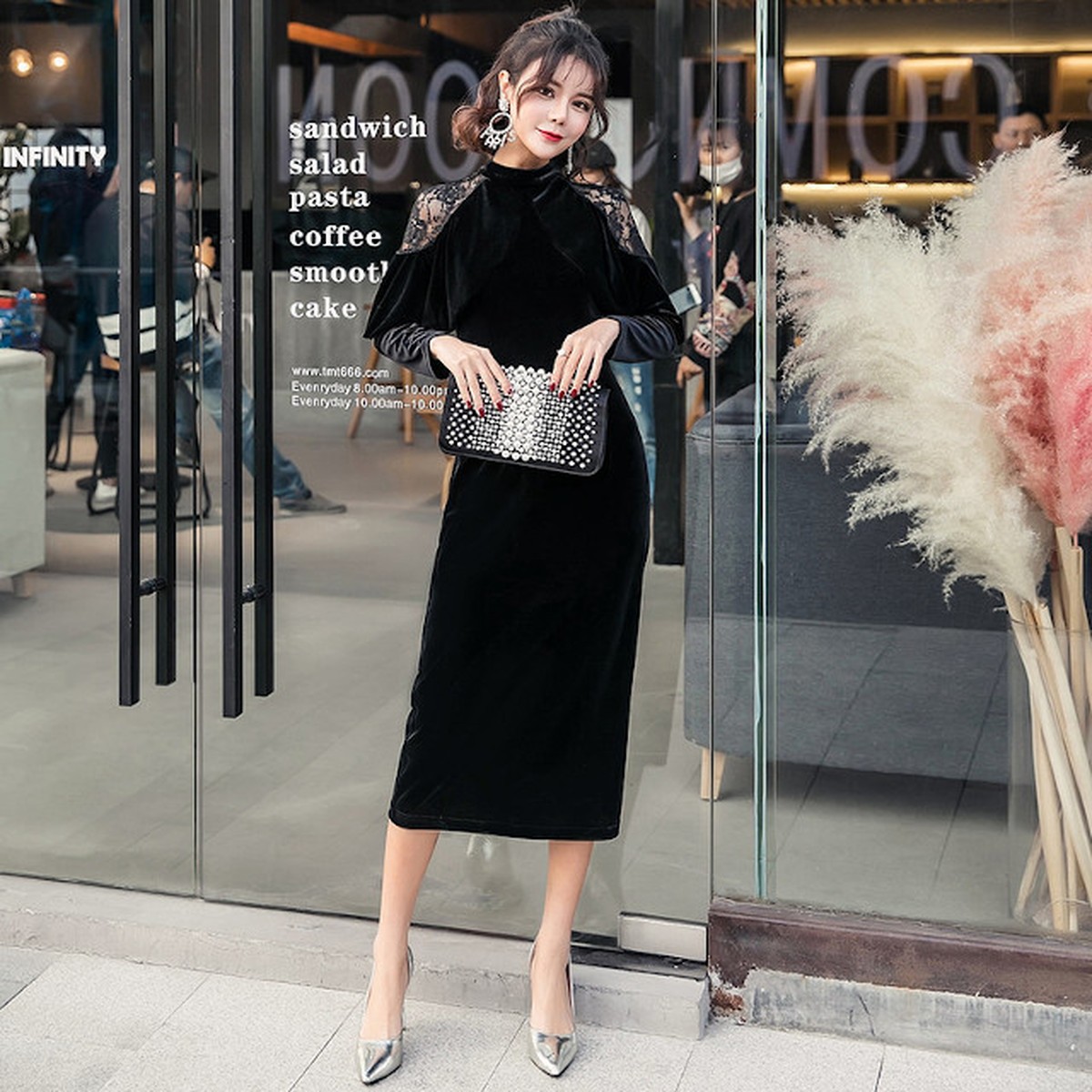 最先端 ケープ風 パーティードレス 結婚式 タイト ミディ丈 レース 感謝価格 Theblindtigerslidell Com