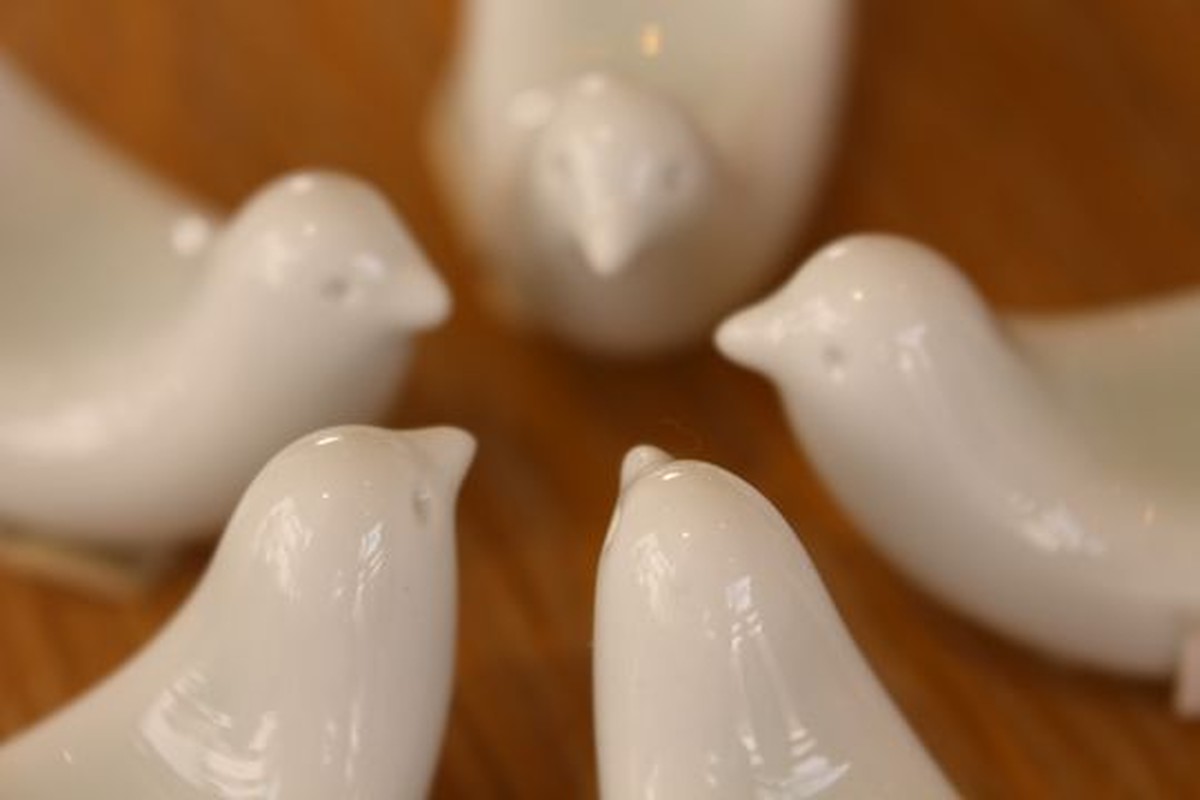 とり型箸置き5個 白山陶器 Mag Online Store