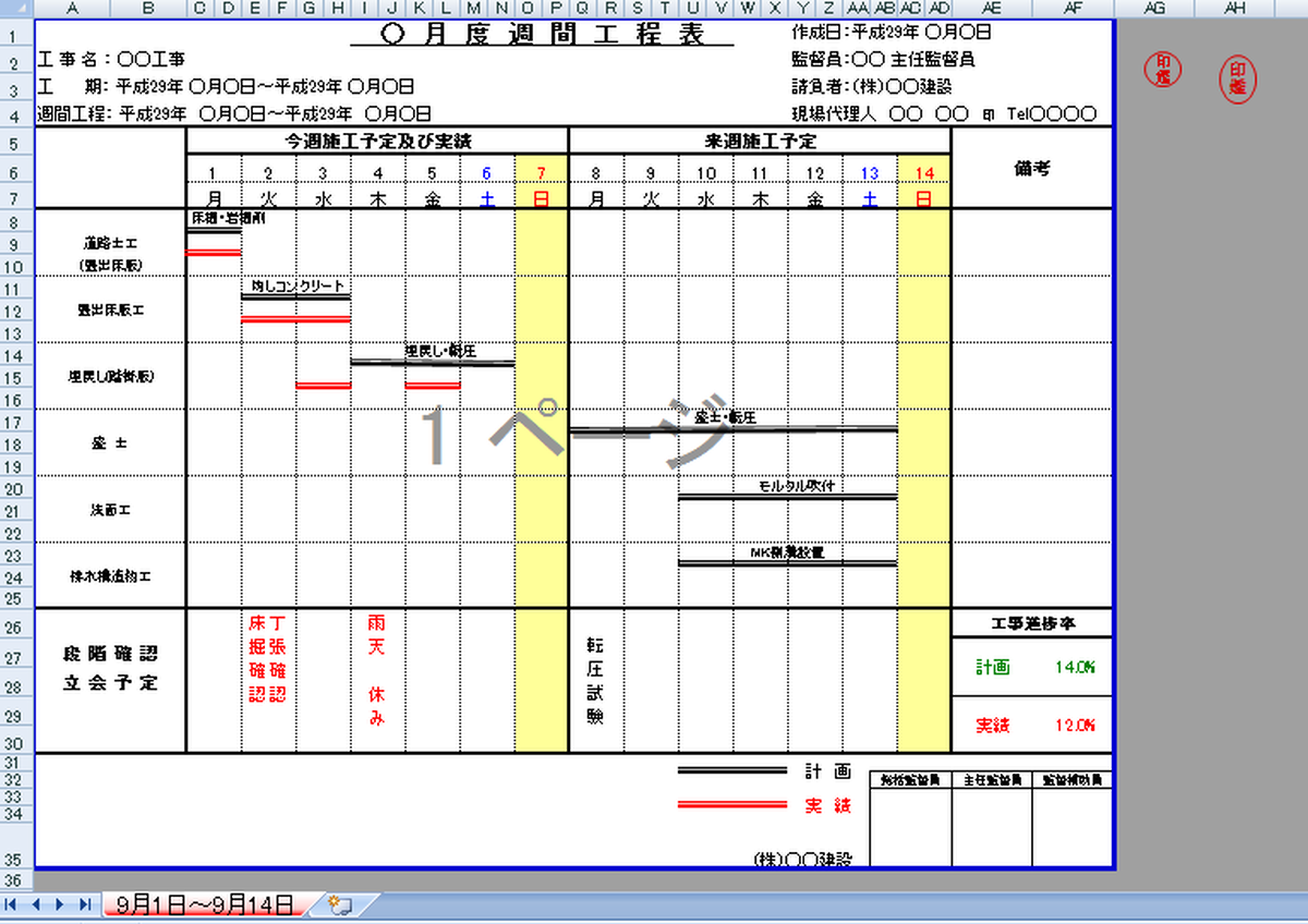 週間工程表 エクセル ダウンロード 土木工事に役立つエクセル様式データ 8000円以上送料無料 食べたくなるお菓子始めました