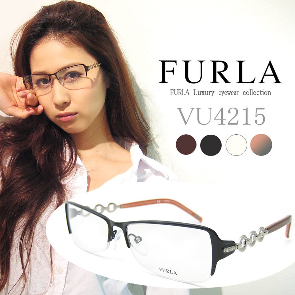 フルラ メガネフレーム FURLA VU4158J 8BD 50 プレゼント ギフト