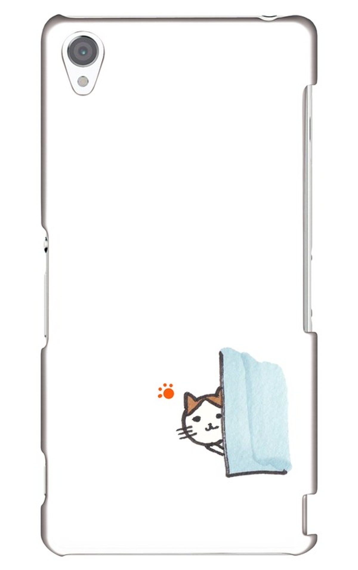 うちのねこ ドアから覗き猫スマホケース Xperia Z3 ねこ辿り