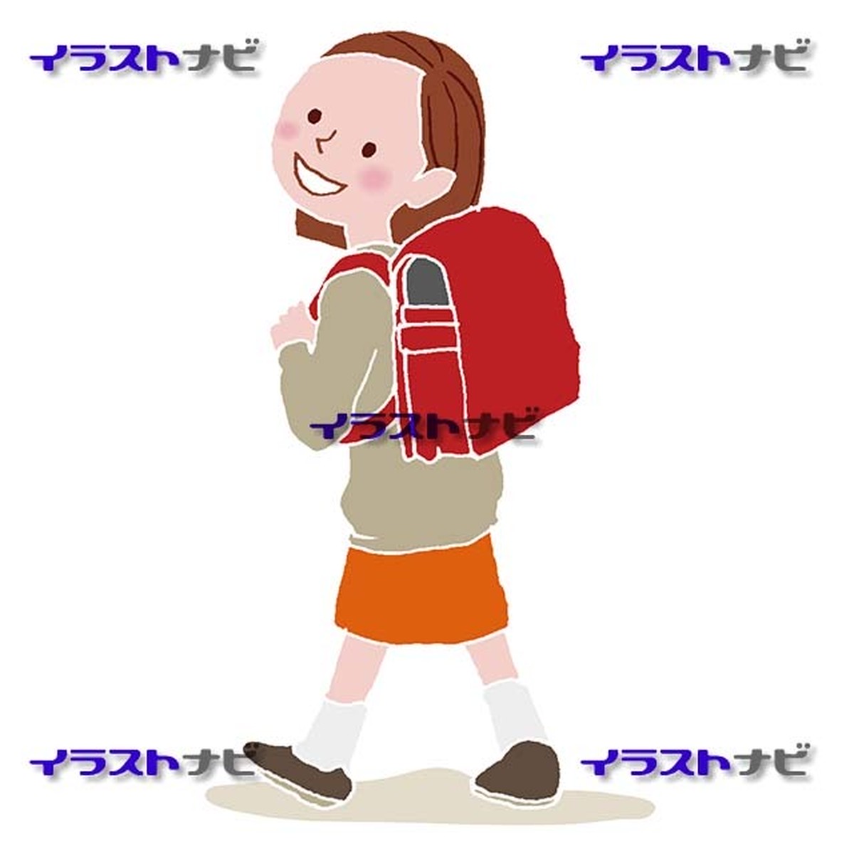 ランドセルの女の子 イラストナビ
