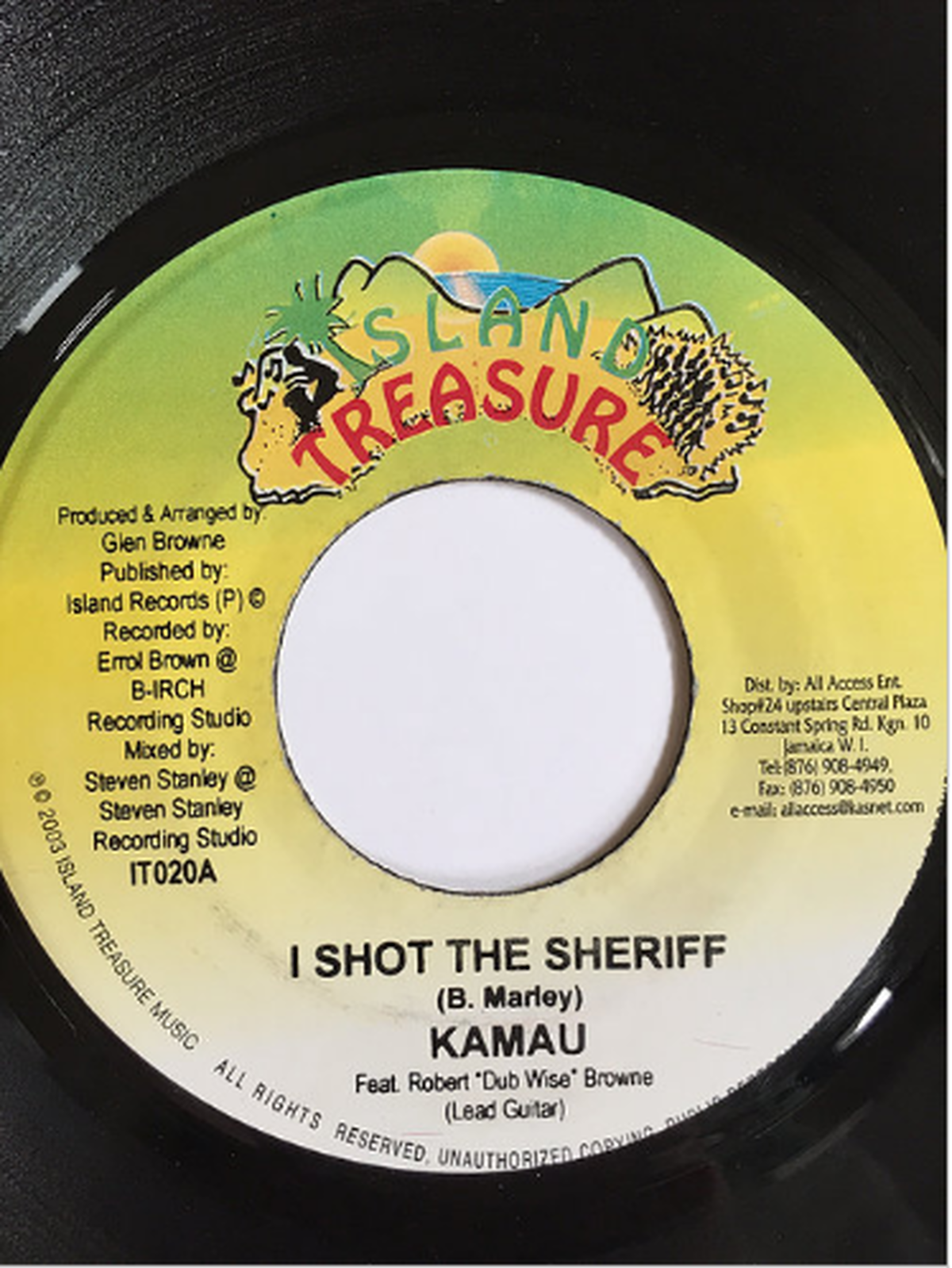 Kamau カマウ I Shot The Sheriff 7inch Jamaican Soul