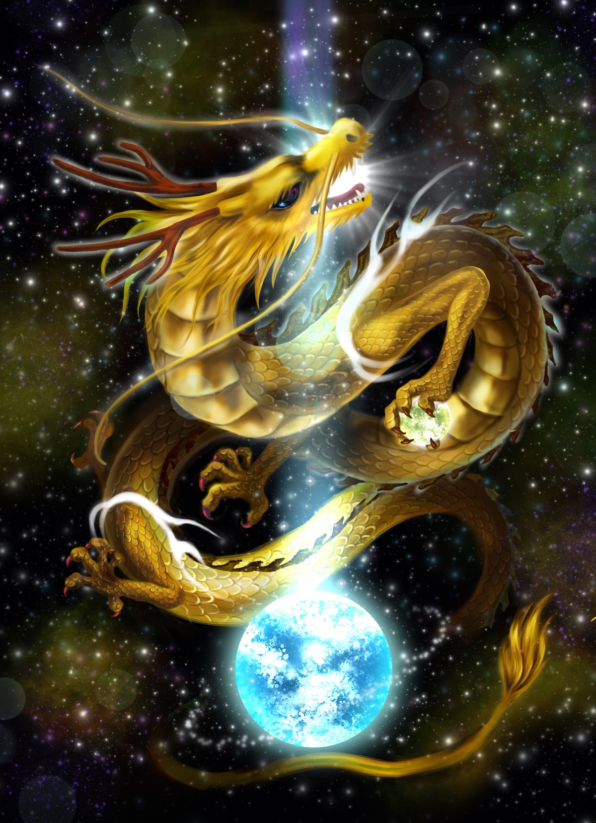 戸隠神社の九頭龍神社で龍の目出現 筆で龍神に命を宿らせる巫女 龍神画家弥生